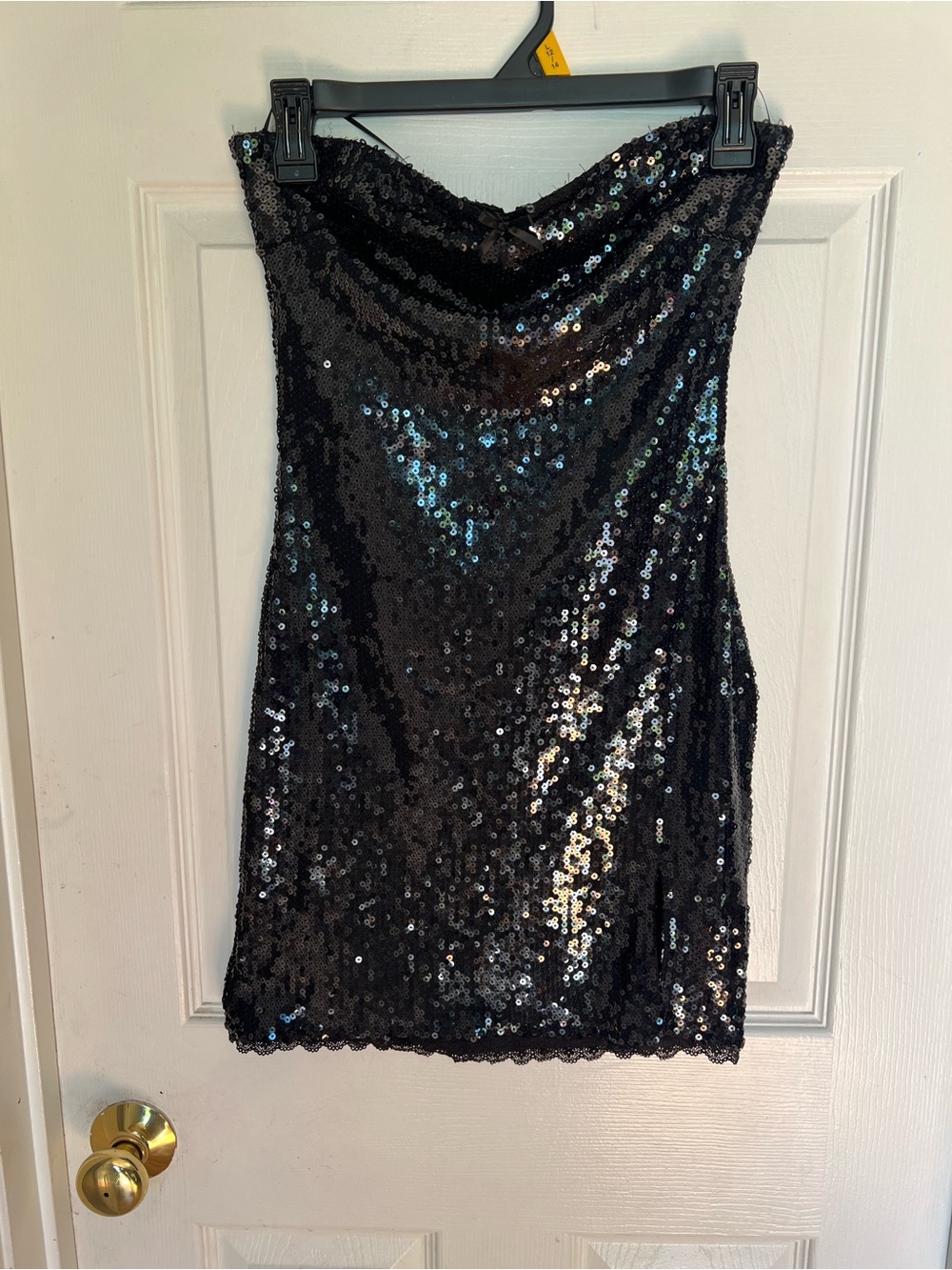 Fashion Nova Black Sequin Mini Dress